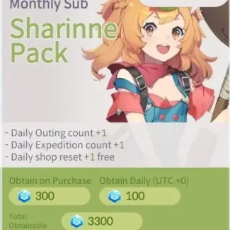 Monthly Sub Sharinne Pack