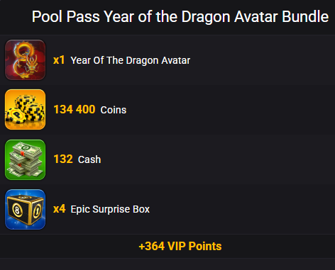 Pool Pass Year of the Dragon Avatar Bundle