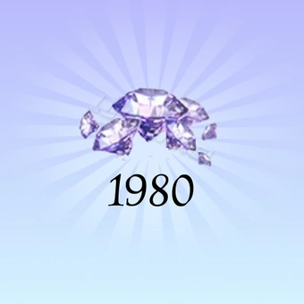 1980 Crystals + 360 Diamonds