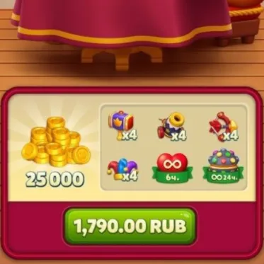 Акция вечера игр! 25к монет (1790 RUB)