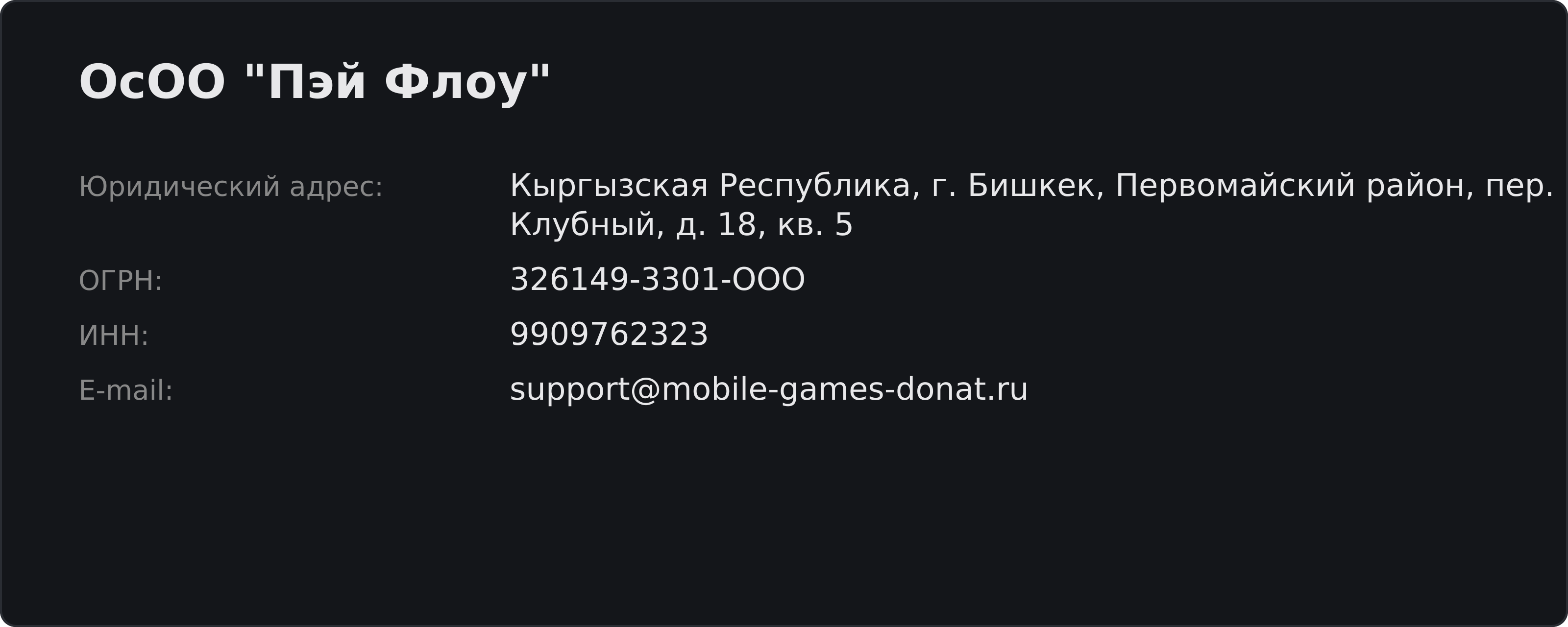 Реквизиты